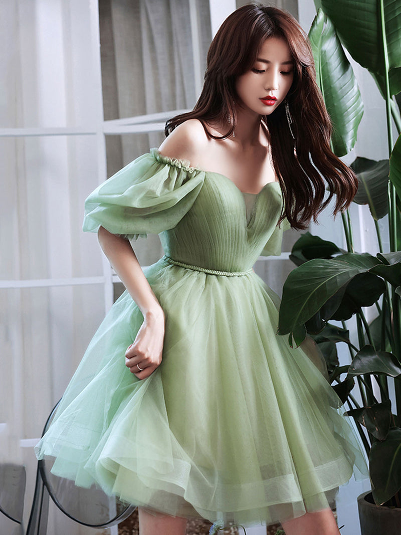 short green prom dresses